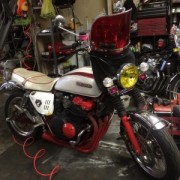 CB750fourのリアフェンダーV(^_^)V