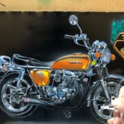 CB750fourのエンブレム(´・ω・｀)|塗装・カスタムペイント・エアブラシetc..