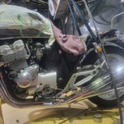 無番マフラー仮溶接終了|CB400four(NC36)CB750four仕様